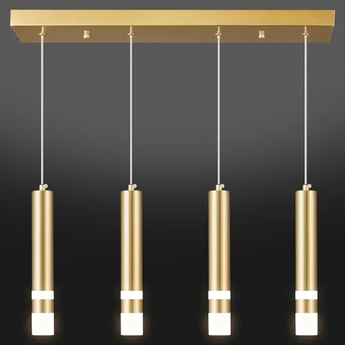 Vista 9 de Lámpara colgante moderna para comedor de 5 luces, accesorio de cocina regulable LED cromado mini iluminación colgante para isla de cocina, luces