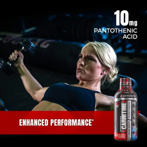 Vista 4 de PROSUPPS L-Carnitine 1500 inyecciones líquidas sin estimulantes para hombres y mujeres, bebida de entrenamiento energizante metabólico