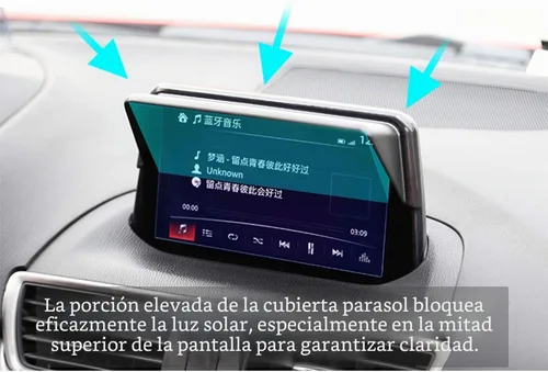 Vista 5 de Parasol de Visera de Navegación para C-HR(2016+) Corolla E210(2019+) RAV44(2019+) Ridgeline(2018+) Corolla Sport(2020+) GPS Capucha de Navegación