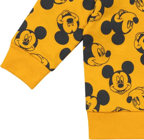 Vista 6 de Disney Mickey Mouse Winnie the Pooh Lion King Toy Story Jack Skellington - Sudadera y pantalones cortos de felpa francesa para recién nacidos a