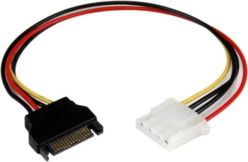 Vista 2 de StarTech - Cable divisor de alimentación en Y, LP4 a 2 x SATA (PYO2LP4SATA) Molex a Dual SATA Power Splitter, Molex a Dual SATA Adaptador Divisor