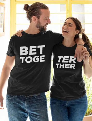 Vista 5 de Better Together - Camisas a juego para parejas regalos para él y ella trajes de pareja