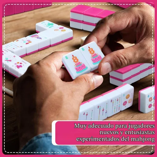 Vista 6 de Juego de 160 piezas de cumpleaños americano Mahjong de 1.2