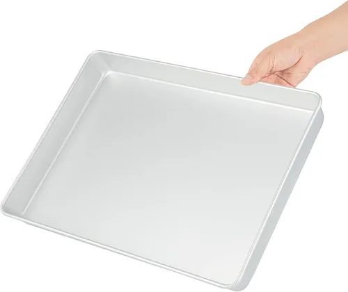 Vista 7 de Restaurantware-Met Lux Molde para Hornear de Lados Rectos de 18 x 12 x 2 Pulgadas, 1 Molde Rectangular para Pastel - Listo para Horno, Congelable