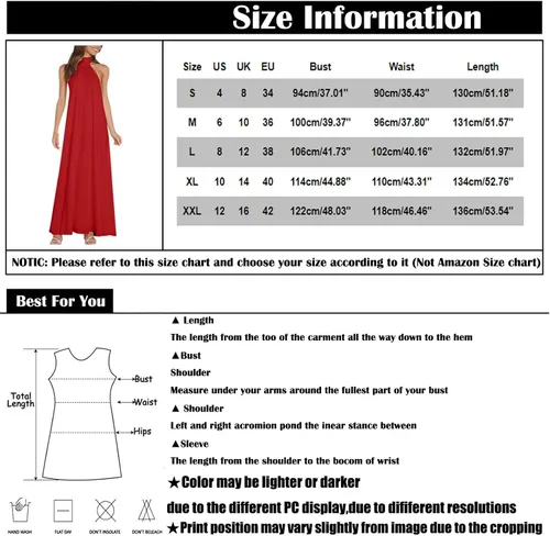 Vista 5 de Women's Casual Fashion Long Sexy Backless Sleeveless Patchwork Dress