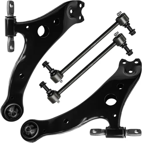 Vista 95 de Detroit Axle - 4 piezas de brazos de control traseros para Ford C-Max, Focus, Mazda 3 5, Volvo C30, C70, S40, V50, 4 brazos de control superiores e