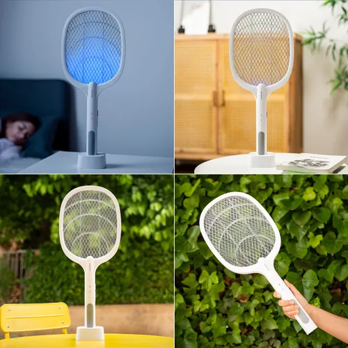 Vista 4 de Raqueta Matainsectos Recargable con Luz UV 2 en 1 Elecfly InnovaGoods