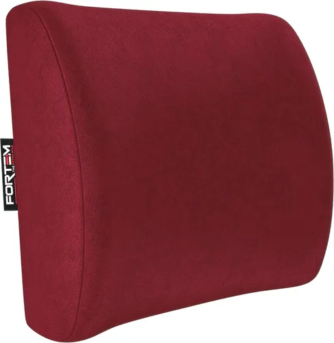 Vista 12 de FORTEM Almohada de apoyo lumbar para silla de oficina, almohada de apoyo Gris claro