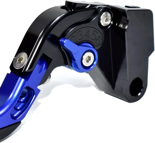 Vista 3 de Palanca de freno plegable retráctil Palanca de embrague para Yamaha Fazer FZ-1 FZ-8 FZ-6 FZ-6R FZS600, aleación de aluminio CNC fabricada (negro)