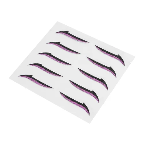 Vista 8 de Brrnoo Calcomanías reutilizables con purpurina, adhesivo para maquillaje de ojos de mujer, calcomanías autoadhesivas para bodas, fiestas de baile