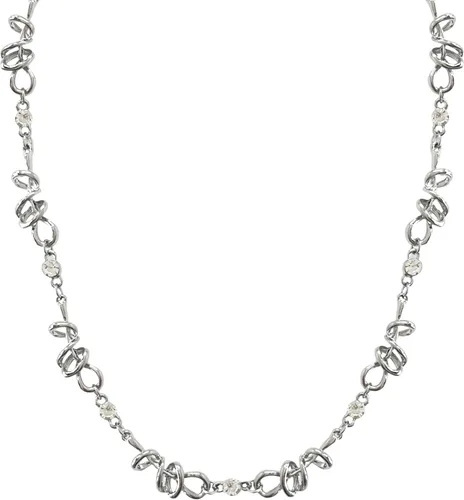 Vista 17 de Collar minimalista con cadena irregular Y2k para uso diario, versátil, joyería de moda para mujer, plata Dorado-1