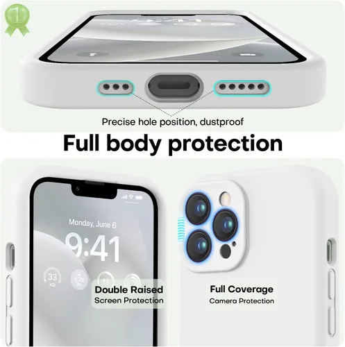 Vista 332 de LOVE 3000 Diseñada para Funda iPhone Air, Silicona Premium [Compatible con Magsafe][Forro de Microfibra Suave Anti-Rayones] Funda Protectora