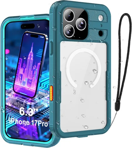 Vista 15 de Funda resistente al agua para iPhone 11 Pro Max, diseño delgado con protector de pantalla integrado, a prueba de golpes, 6.5 pulgadas (negro y gris)