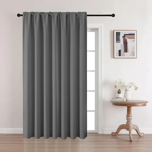 Vista 14 de CUCRAF Cortinas opacas cortas para oscurecer la habitación, paneles de cortina para ventana, bolsillo para cortinero, cortinas sólidas