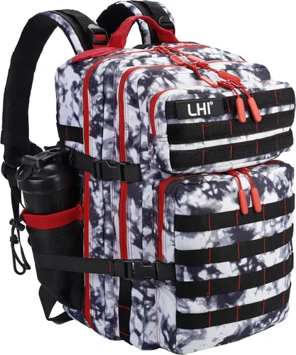 Vista 13 de LHI Mochila Táctica Militar para Hombres y Mujeres 45L Ejército 3 Días Mochila de Asalto Bolsa Mochila Grande con Sistema Molle