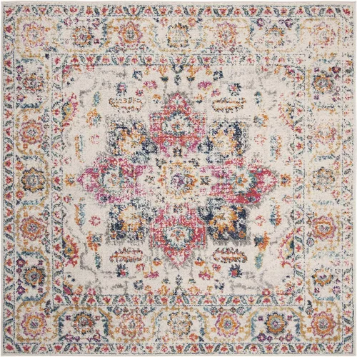 Vista 3 de Safavieh MAD603R - Tapete cuadrado con diseño de medallón oriental desgastado, copo de nieve, colección Madison, no suelta pelos, sala de estar