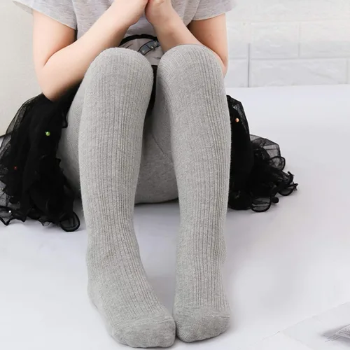 Vista 5 de American Trends Medias suaves para bebé, mallas de punto trenzado para bebés, medias de invierno para niñas recién nacidas, medias para niños