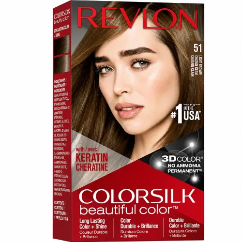 Vista 7 de Revlon ColorSilk - Tinte para el cabello, 70 rubio ceniza medio, 1 unidad (paquete de 2)