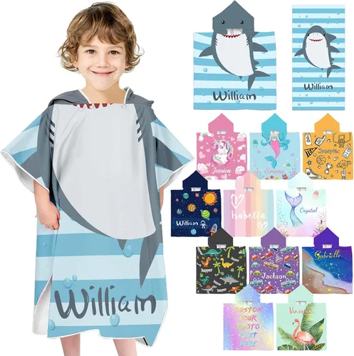 Vista 37 de Toallas de playa personalizadas para niños, toallas de playa personalizadas con nombres, regalos personalizados para niños pequeños, niñas