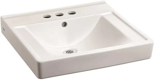Vista 2 de American Standard 9024004EC.020 Decorum - Lavabo de baño con Everclean y centros de 4 pulgadas, color blanco
