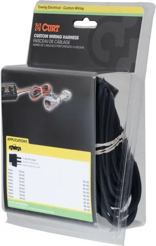 Vista 6 de CURT 56366 Arnés de cableado de remolque de 7 pines con hoja de RV personalizado para el lado del vehículo, se adapta a Honda Pilot, Ridgeline