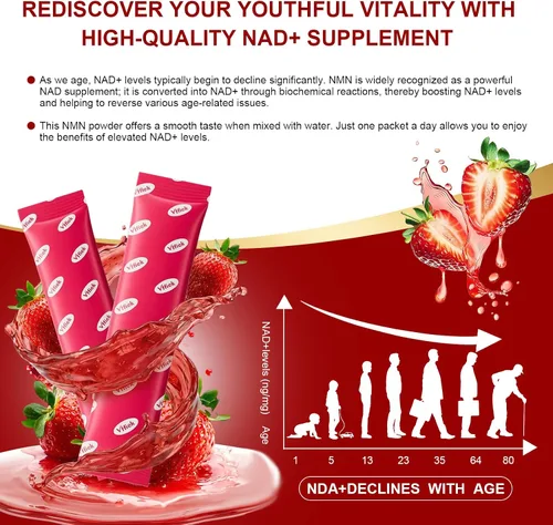 Vista 5 de Suplemento NMN 30,000 mg contiene TMG, resveratrol, NR-ribosa y PQQ adecuado para hombres y mujeres NAD+ natural antienvejecimiento, energía