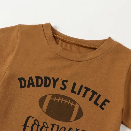 Vista 4 de Omkzanbi Conjunto de fútbol para niños pequeños y bebés, camiseta neutra para el día del partido, pantalones cortos de fútbol, conjunto de temporada