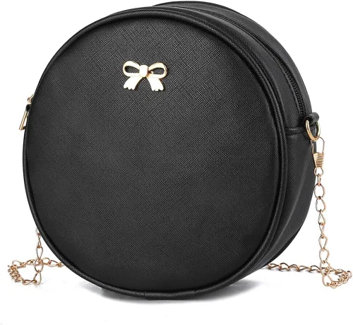Vista 5 de Mochila de piel para niñas, estilo Bowknot, 3 piezas de mochila, bolso y monedero a la moda, para mujer