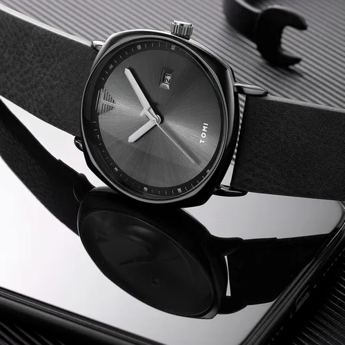 Vista 2 de TOMI Relojes de pulsera de cuarzo para hombre de negocios de moda para hombre, regalos para hombres, estudiantes y mujeres
