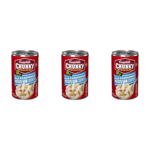 Vista 12 de Sopa Campbell’s Chunky, sopa de frijoles con jamón, lata de 19 Oz