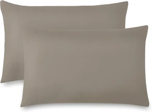 Vista 42 de Southshore Fine Linens® - Vilano® Springs - Par de fundas de almohada plisadas, color negro, estándar (Queen)