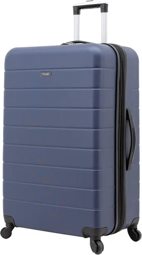 Vista 10 de Wrangler - Juego de piezas de equipaje inteligente con portavasos y puerto USB, Azul marino