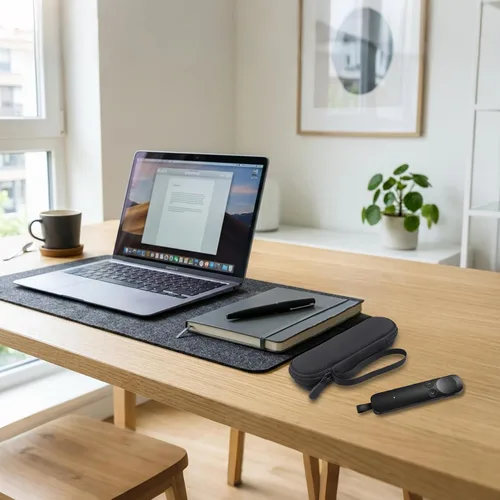 Vista 9 de co2CREA - Carcasa rígida para Logitech Spotlight 2/1 con mando a distancia, color negro Presenter Clicker Compatible, Travel Protective Storage