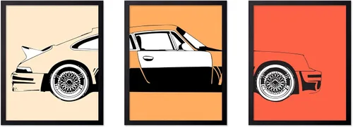 Vista 62 de Poster Master Póster de coche – Impresión clásica de coche – Arte de vehículo – Gran decoración de pared de garaje u oficina – 8 x 10 pulgadas