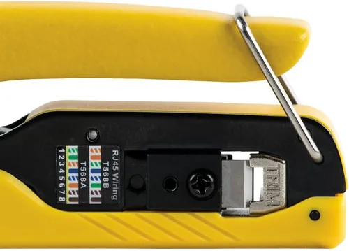 Vista 9 de Klein Tools VDV026-813 Kit de Probador y Crimpadora de Cable Ethernet RJ45, Tecnología Pass-Thru, Incluye Conectores para Aplicaciones de Datos