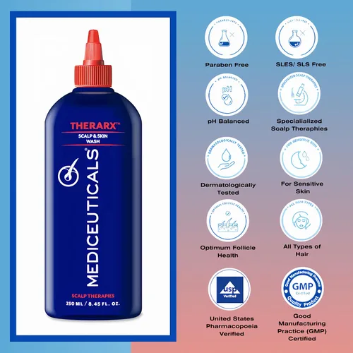 Vista 6 de Mediceuticals TheraRx Antibacterial Scalp & Skin Wash - 8.45 oz