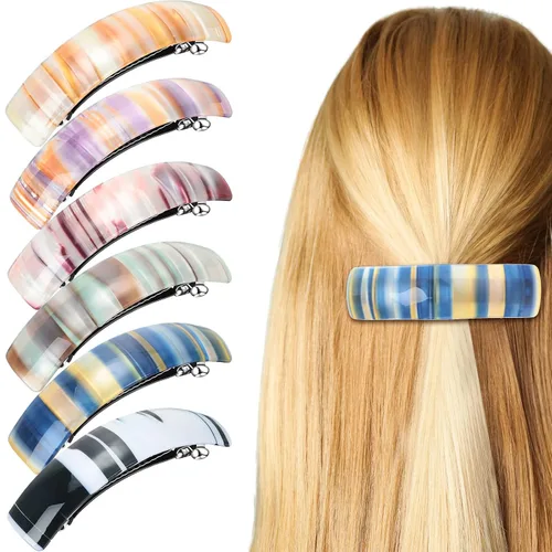 Vista 12 de WILLBOND 6 Piezas Pasadores de Cabello para Mujeres Pasadores Grandes Clips Franceses para Cabello Broche Retro para Regalos de Mamá Accesorios