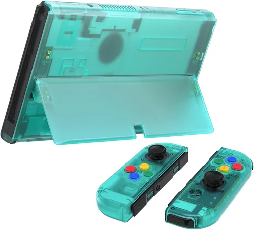 Vista 48 de eXtremeRate DIY Full Set Shell for Nintendo Switch OLED, Replacement Console Back Plate & Kickstand, Custom NS Controller Housing with Full Set