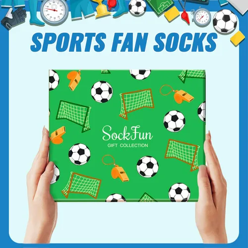 Vista 6 de Regalos deportivos para hombres y mujeres Calcetines de béisbol, baloncesto, fútbol, fútbol, carreras
