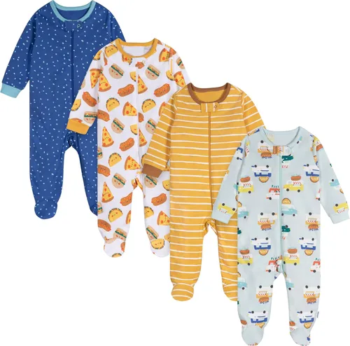 Vista 13 de Onesies - Pijama para bebé niño, paquete de 4 unidades Oso