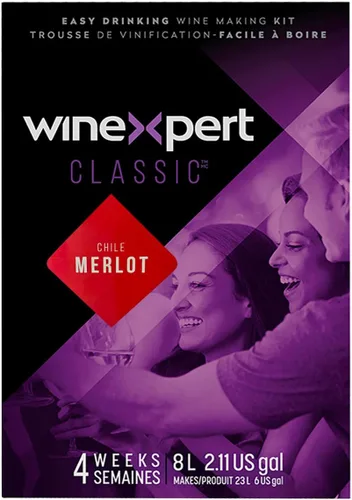 Vista 2 de Winexpert Classic Merlot - Kit de elaboración de vino tinto
