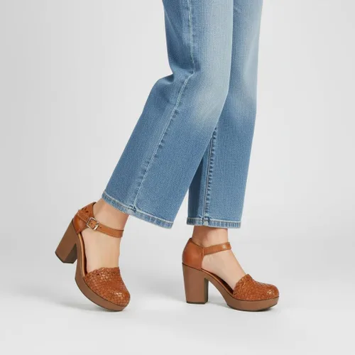 Vista 6 de Zapatos Mexicanos de Plataforma de Piel para Mujer - Modelo 5H02
