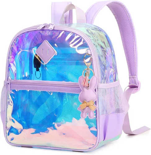 Vista 14 de MUSEVOS Mochila transparente para eventos de estadio aprobada 12x6x12, bolsa mini transparente de TPU gruesa con bolsillo frontal para conciertos