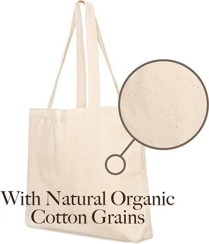 Vista 3 de Bolsa de lona, diseño animal, refuerzo resistente, 100% algodón natural, para compras, comestibles, computadora portátil., XL, Bolso grande de lona