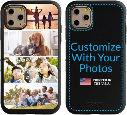 Vista 8 de Guard Dog Funda compatible con iPhone 11 Pro, grado militar, protección resistente de dos piezas, personalizada, fotos, seis marcos