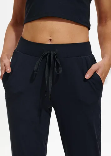 Vista 3 de Libin - Pantalones deportivos con bolsillos para mujer pantalones estrechos atléticos informales y livianos para entrenar y descansar