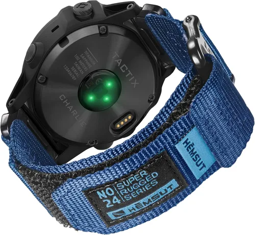 Vista 12 de Compatible con la Correa de Reloj Garmin, Correa Deportiva de Nylon Super Resistente con Diseño de Bucle Tejido
