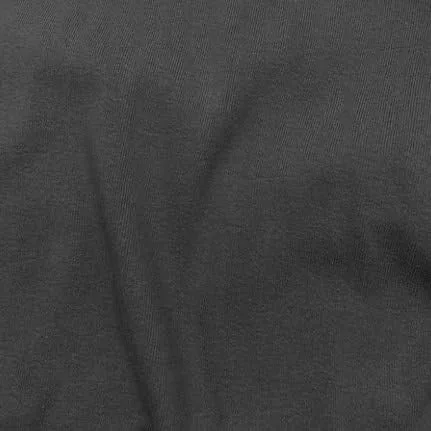 Vista 2 de The Yard - Tela acanalada 100% algodón orgánico de peso medio, tubular, color negro