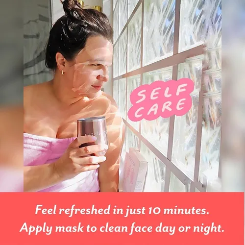 Vista 8 de Patchology Serve Chilled Rosé - Mascarilla Facial en Hoja Hidratante y Calmante con Ácido Hialurónico para una Piel Radiante, Tratamiento de Cuidado