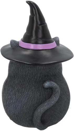 Vista 4 de Nemesis Now Figura de gato negro de la suerte, 6.3 in, resina